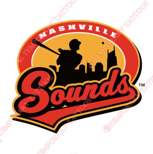 Nashville Sounds Customize Temporary Tattoos Stickers NO.8182